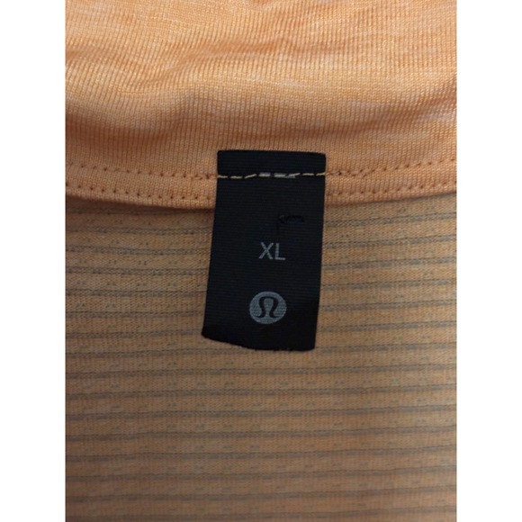 Lululemon Metal Vent Tech Shirt Men's Size XL Orange 1/2Zip Pullover Long Sleeve - Picture 3 of 6
